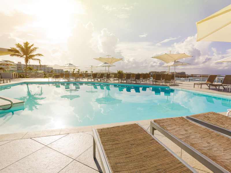 ocean point pool in st maarten