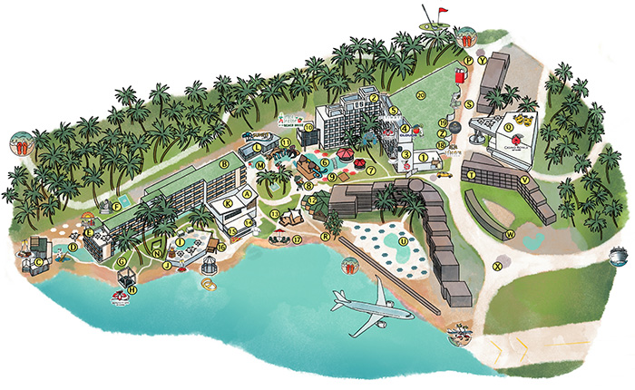 st maarten resort map